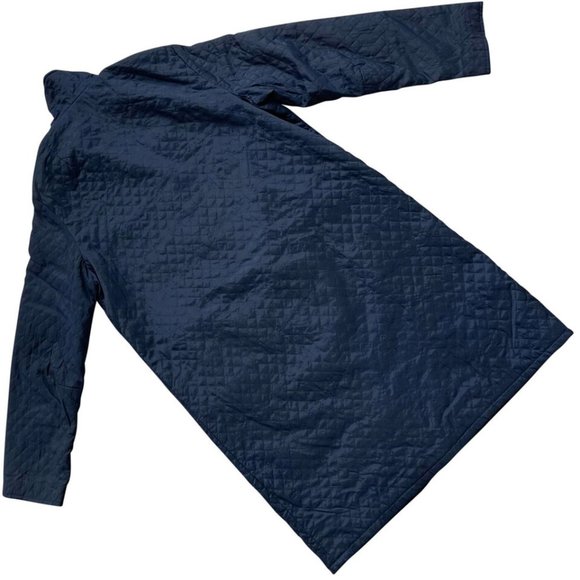 Konsytex Bretnig (Poland) Vintage Nylon Quilted Fishmouth Trench Coat : M - Picture 2 of 6